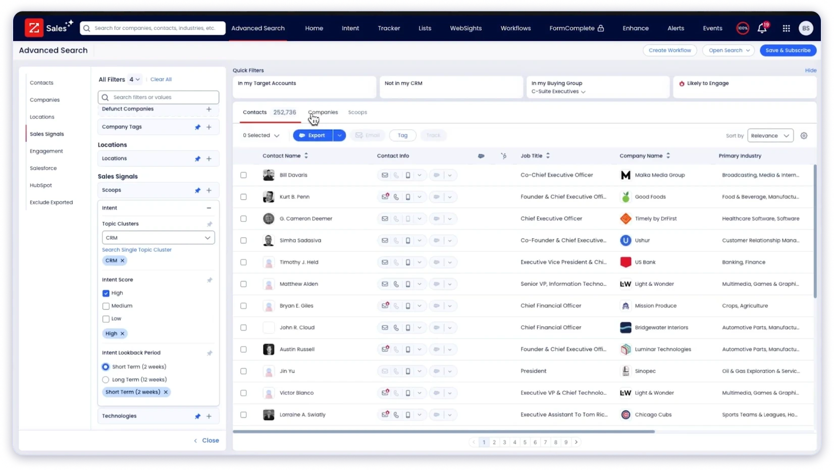 How to Save & Manage Leads in ZoomInfo Dashboard