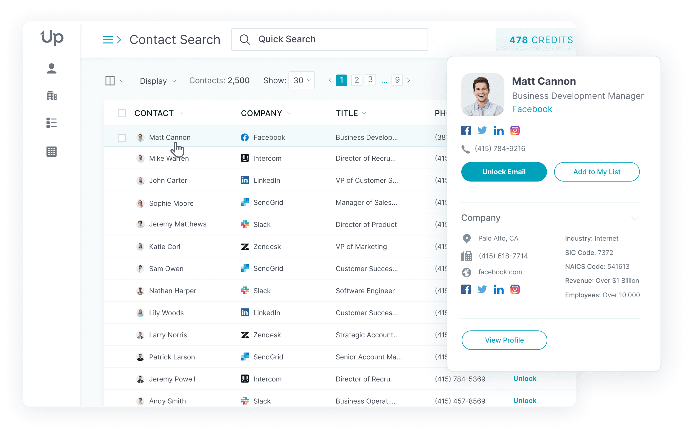 Uplead Dashboard
