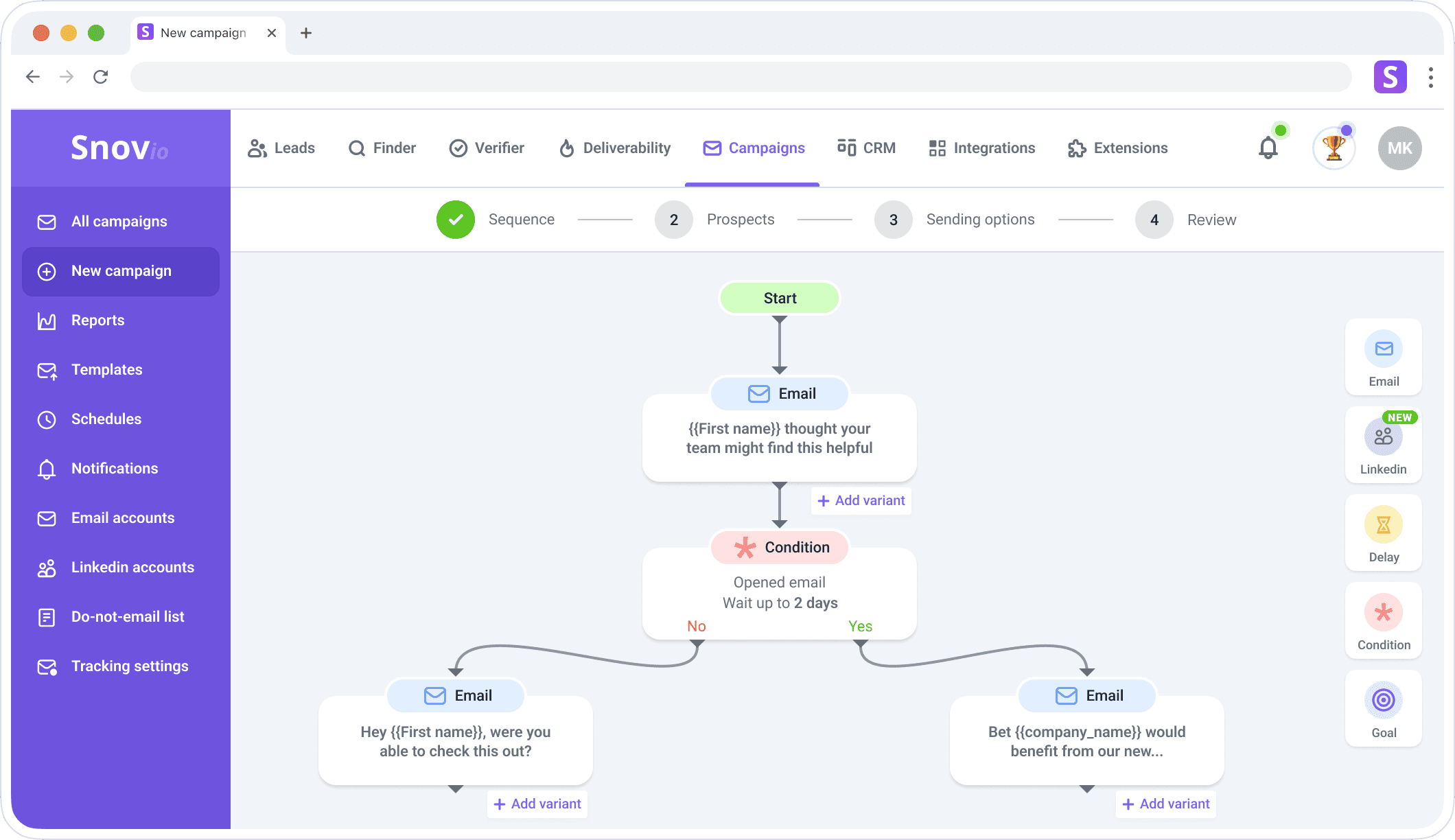 Cold email software for effective outreach | Snov.io
